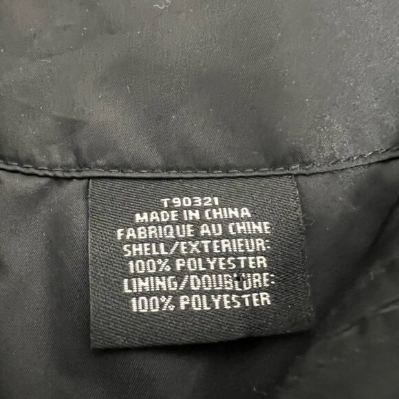 Sun Mountain Puffer Vest Multicolor Snap Faux Fur Trim Collar Pockets Medium - Picture 9 of 10